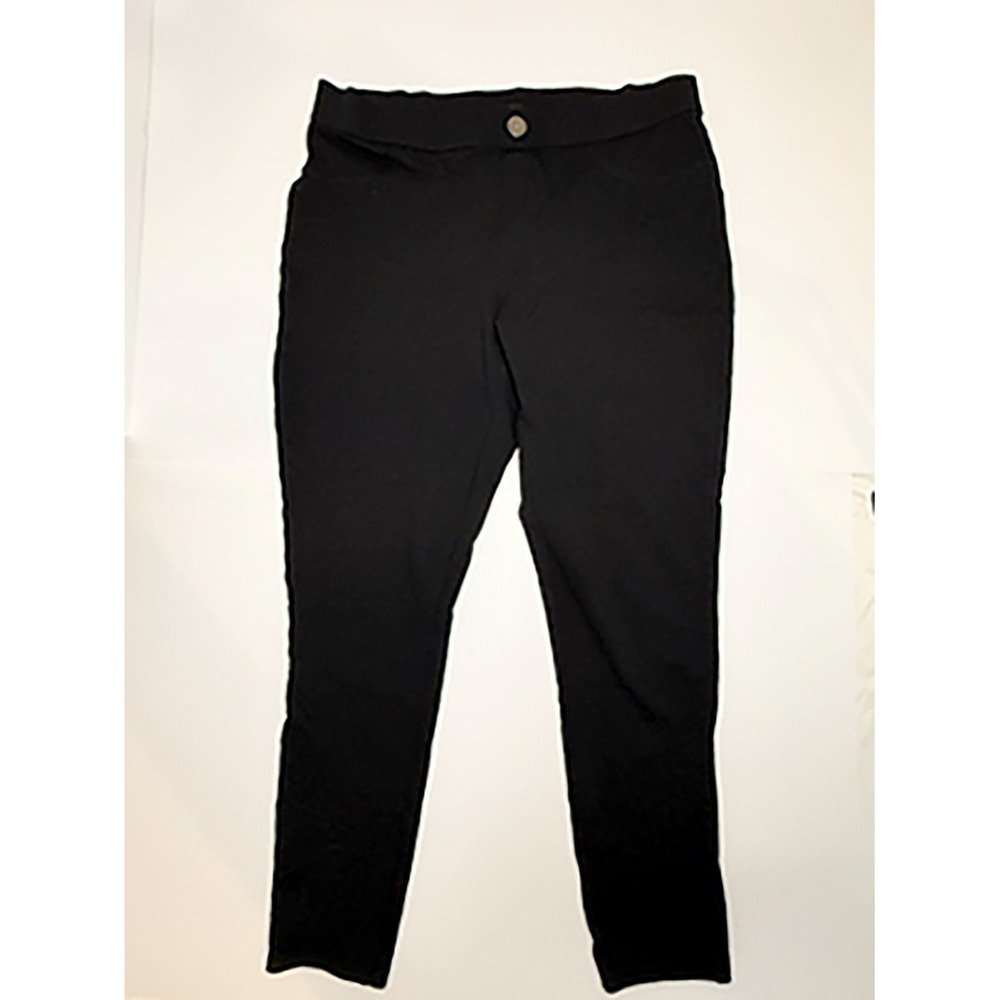 Intro Love the Fit Black Ponte Pants‎ Women PL Pull On Stretch Skinny